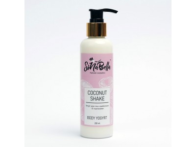Coconut shake — йогурт для тіла з пробіотиком і D-пантенолом з ароматом кокосу