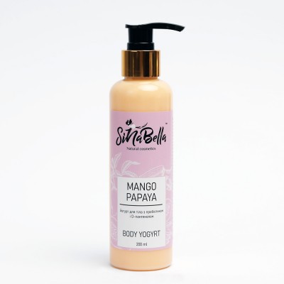 Mango Papaya  — йогурт для тіла з пробіотиком і D- пантенолом з ароматом манго