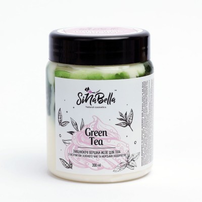  Green tea – зміцнюючі вершки-желе для тіла з ароматом зеленого чаю