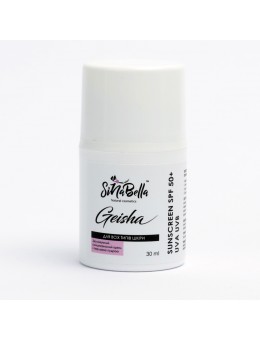 Geisha — зволожуючий сонцезахисний крем з перловою пудрою SPF 50+ Geisha — зволожуючий сонцезахисний крем з перловою пудрою SPF 50+