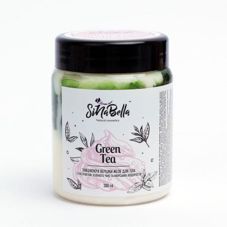  Green tea – зміцнюючі вершки-желе для тіла з ароматом зеленого чаю